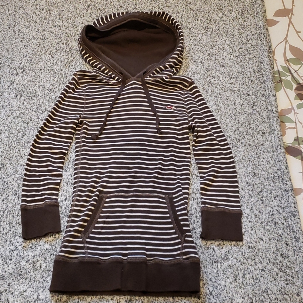 Hollister Hooded Striped Girls Pullover